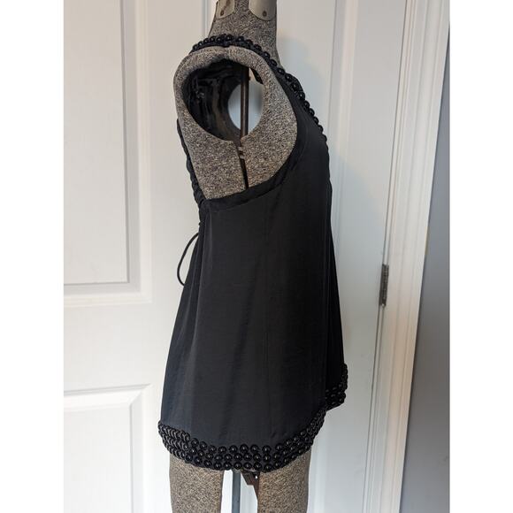 Development by Erica Davies Studded /beaded Tank Racerback 100% silk lined top - Picture 4 of 11